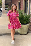 Easy To Please Dress-Magenta