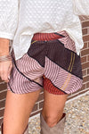 Walk The Lines Shorts-Brown