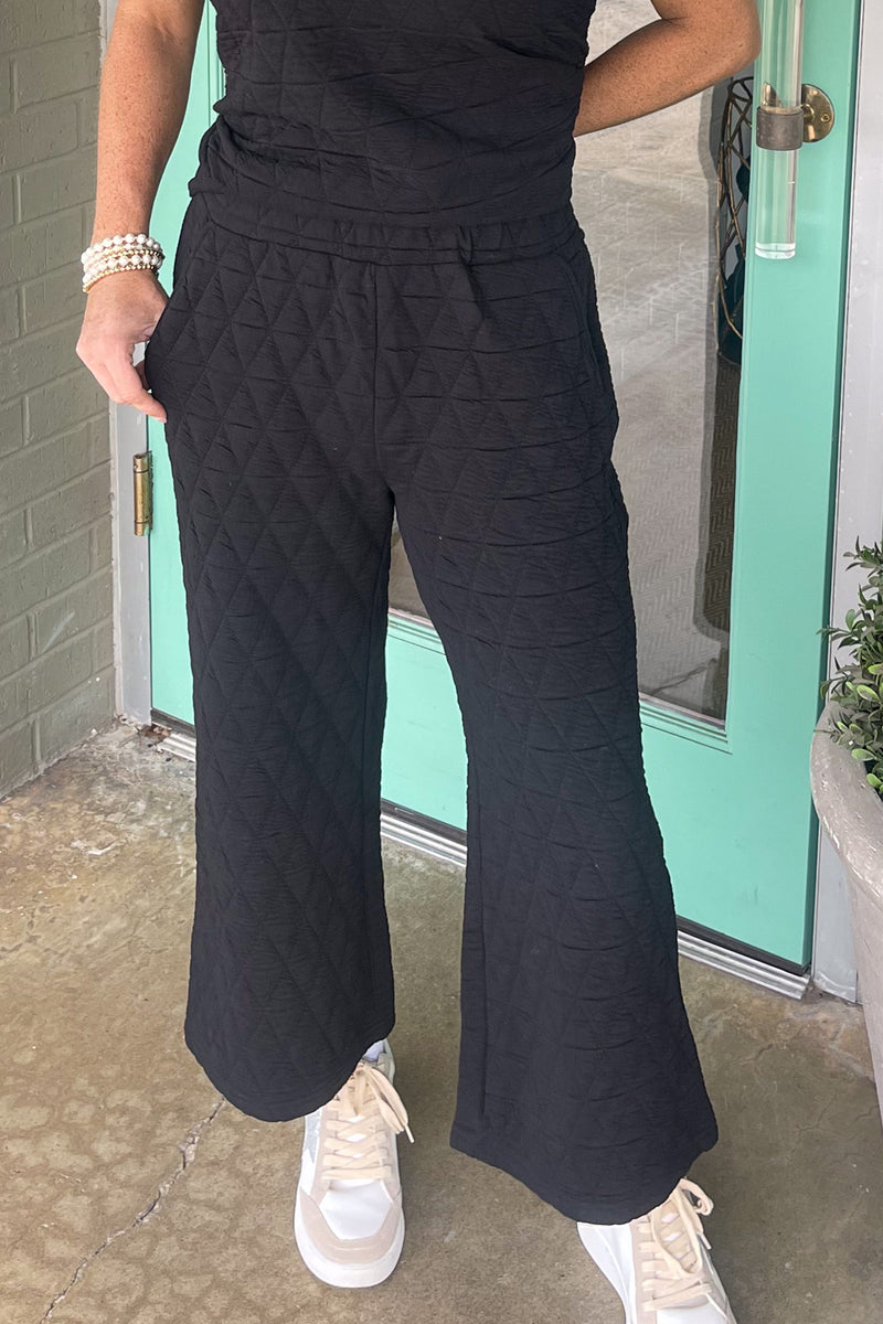 See And Be Seen Quilted Textured Pants