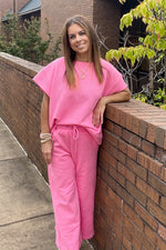 See And Be Seen Textured Set Pink