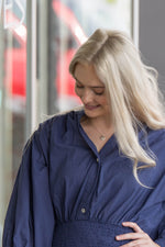 Taking A Trip Dress-Navy