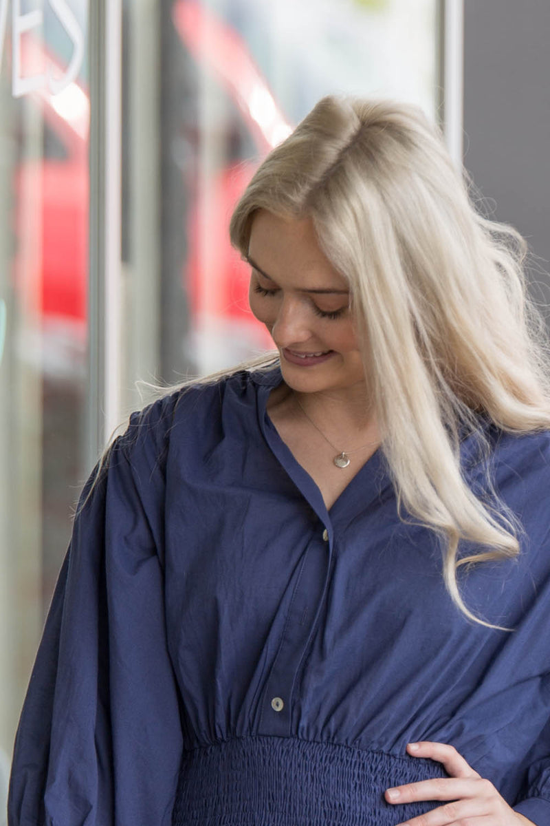 Taking A Trip Dress-Navy