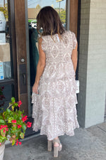 Stay Awhile Dress-Cream