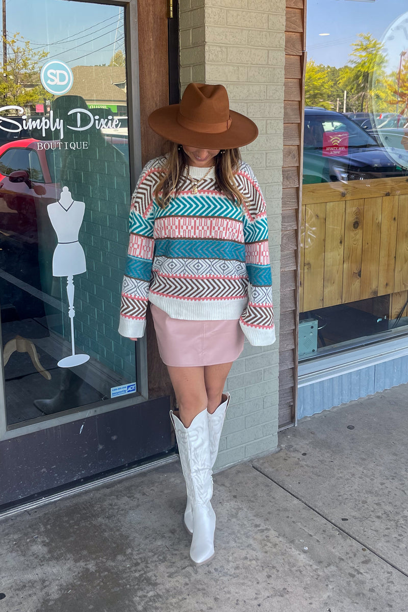 Stunning Significance Sweater-Jade