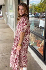 Think Differently Dress-Sangria