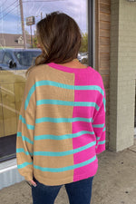 She's Poppin' Around Sweater Top-Bubblegum