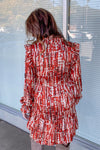 THML-Colors Of Fall Dress-Rust/Multi