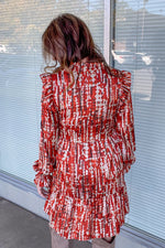 THML-Colors Of Fall Dress-Rust/Multi