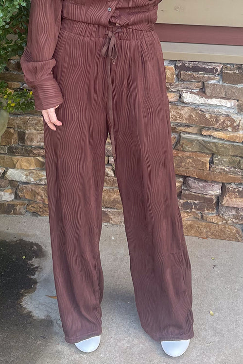 Ride The Wave Pants-Chocolate