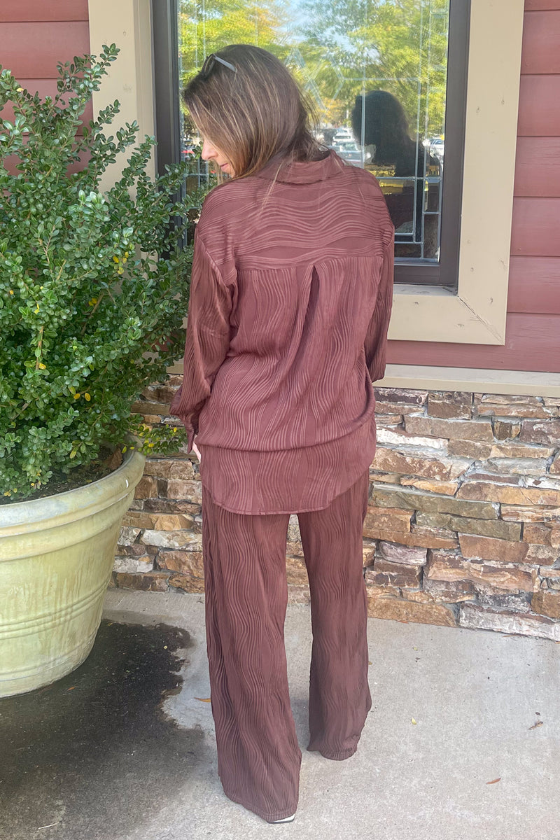 Ride The Wave Pants-Chocolate