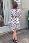 A Dark And Floral Night Dress-Black