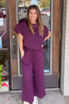 Far From Home Pant-Burgundy