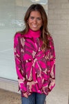 Always With You Sweater Top-Hot Pink