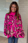 Always With You Sweater Top-Hot Pink