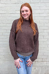 Brown Chenille Zenana Sweater
