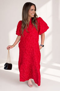 Jodifl Red Holiday Maxi Dress
