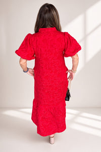 Jodifl Red Holiday Maxi Dress Back