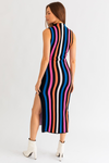 Stepping Out Dress-Black/Multi