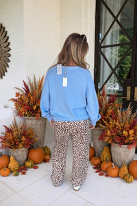 Leopard Print Track Pants Back