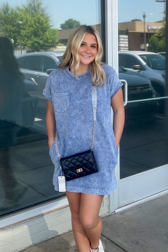 Zenana-Premium Cotton Washed T-Shirt Dress