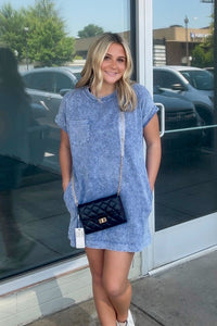 Zenana-Premium Cotton Washed T-Shirt Dress