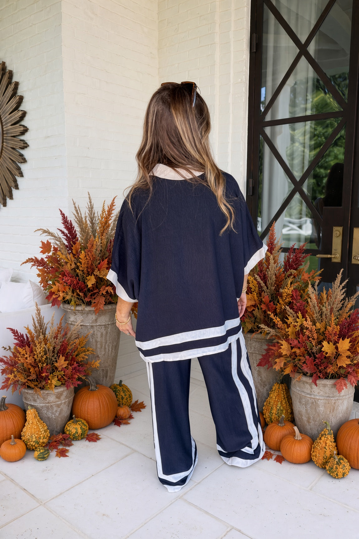 Oddi Black Matching Pants Set back