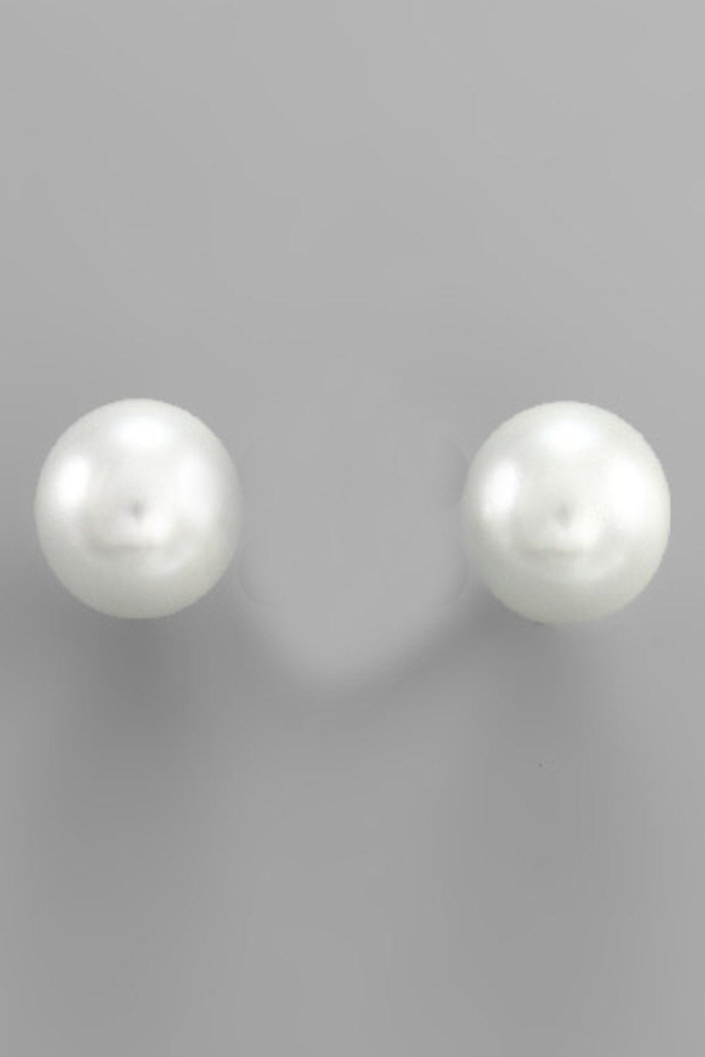 100mm Pearl Studs-White Pearl/Rhodium
