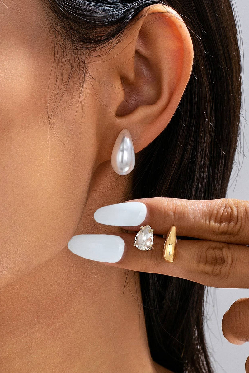 Pearl Earring Trio Set