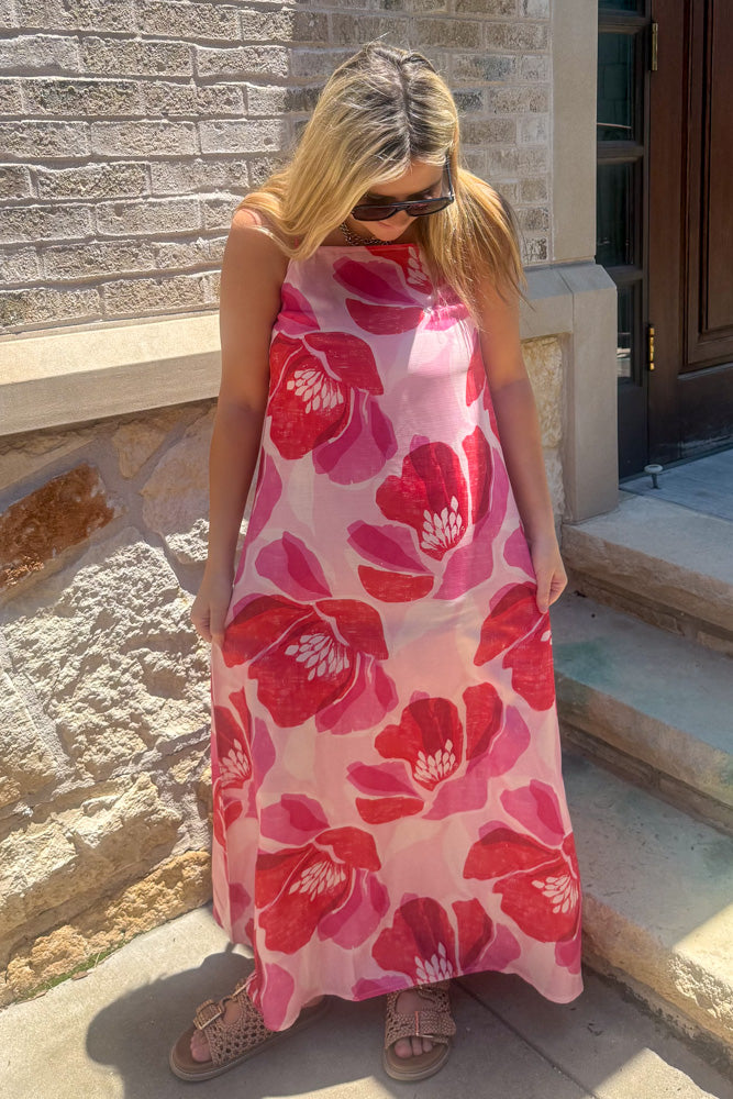 The Sarah Maxi Dress-Pink