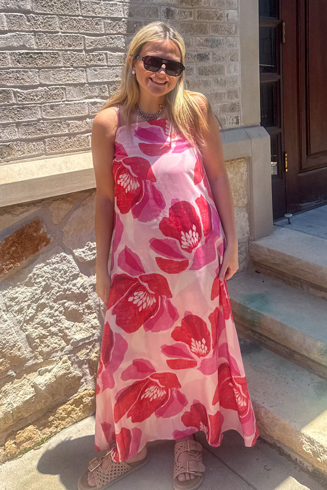 The Sarah Maxi Dress-Pink
