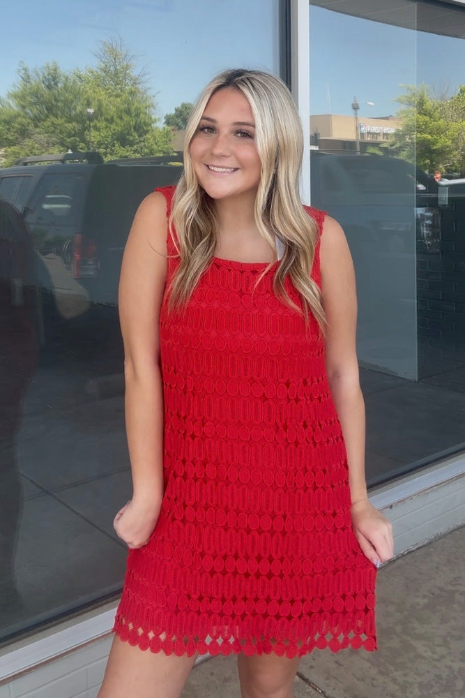 The Charlotte Dress- Scarlet