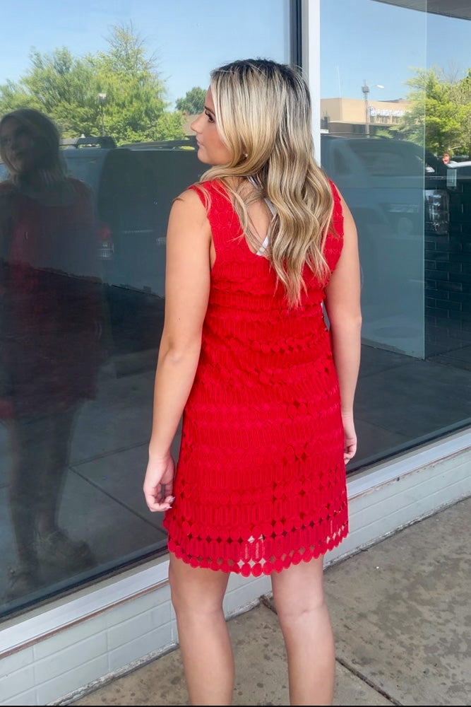 The Charlotte Dress- Scarlet