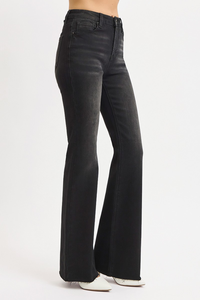 Risen High Rise Flare Jeans Side