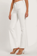 SALE-Risen-High-Rise Wide Flare Jeans-White