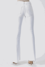 SALE-Risen-High-Rise Flare Jeans-White