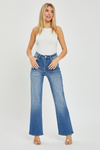 Risen Jeans-High Rise Relaxed Straight Jeans-Medium