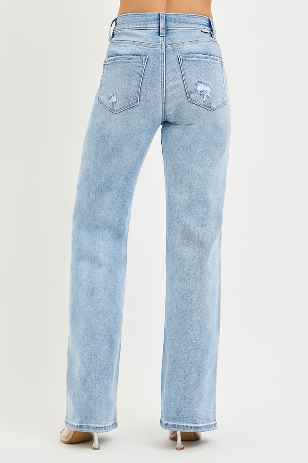Zenana Light Blue Jeans Back