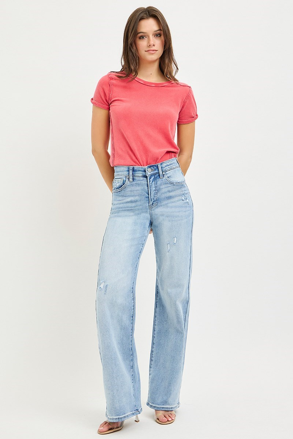 Zenana Light Blue Jeans Full
