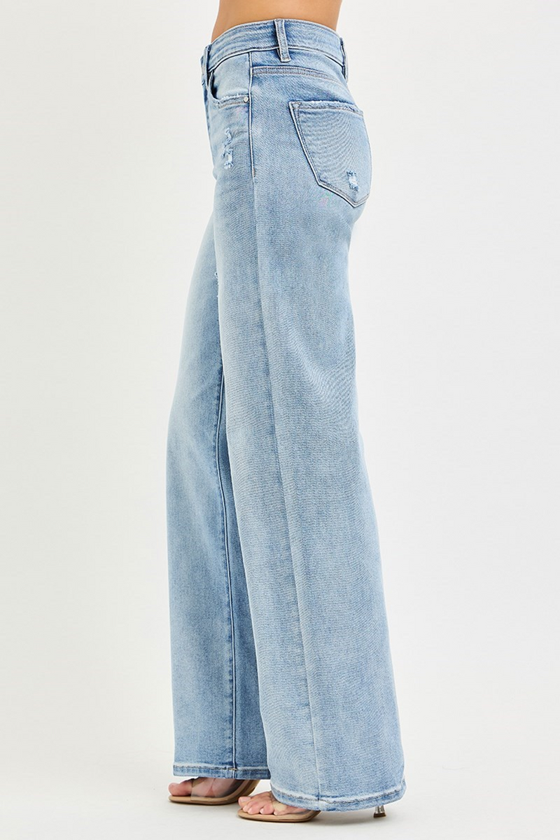 Zenana Light Blue Jeans Side