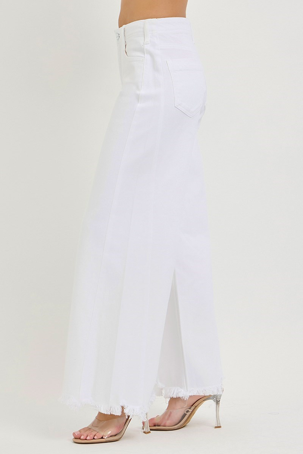 Risen White Palazzo Jeans Side