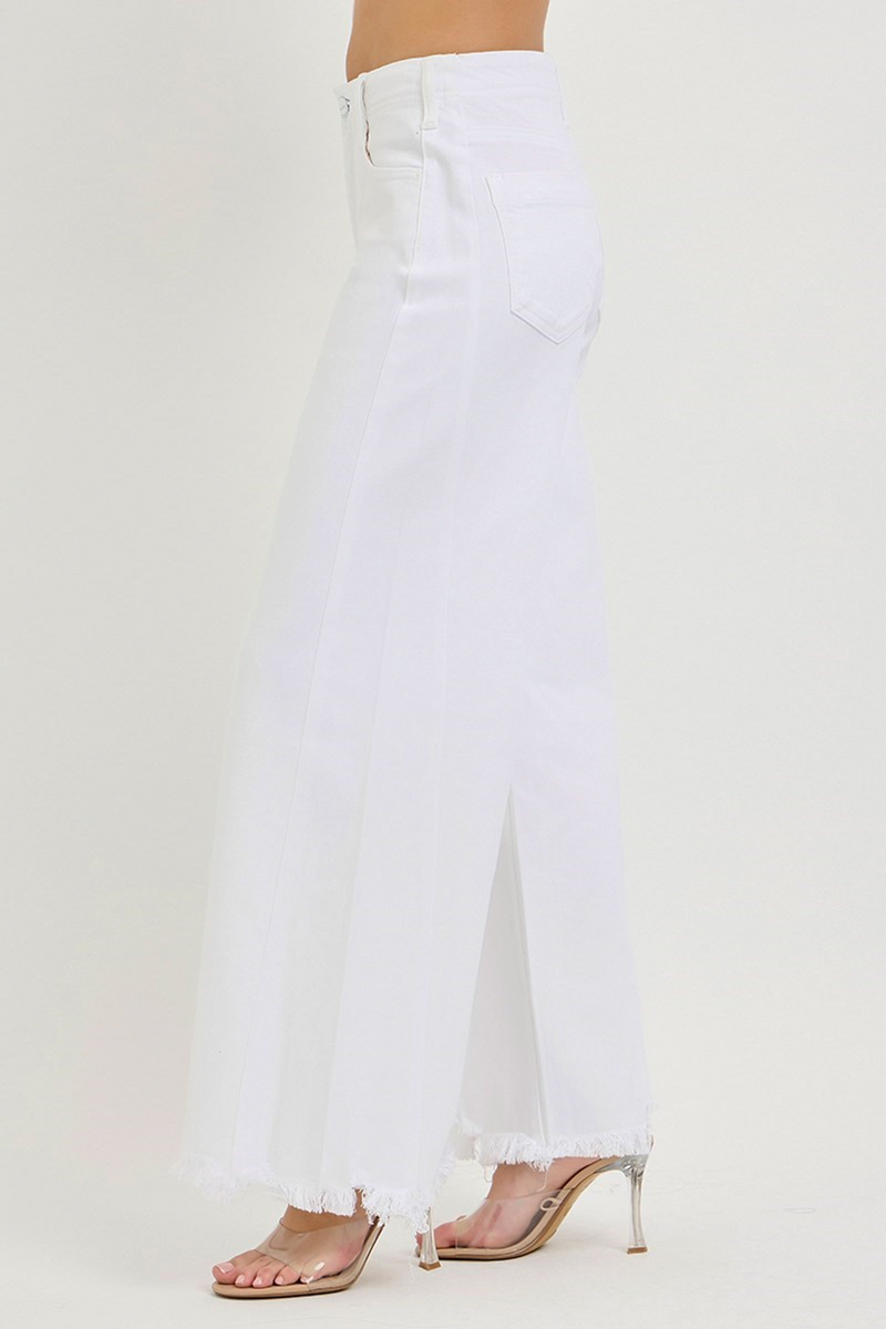 Risen White Palazzo Jeans Side