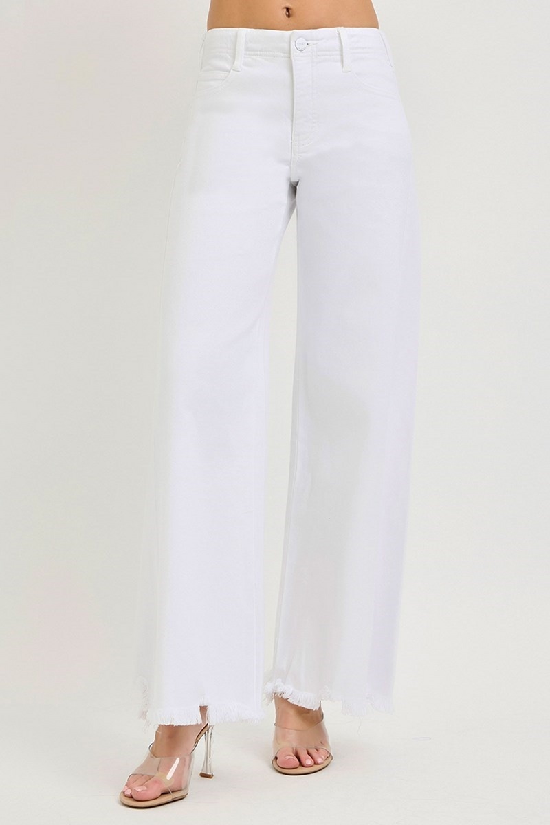 Risen White Palazzo Jeans