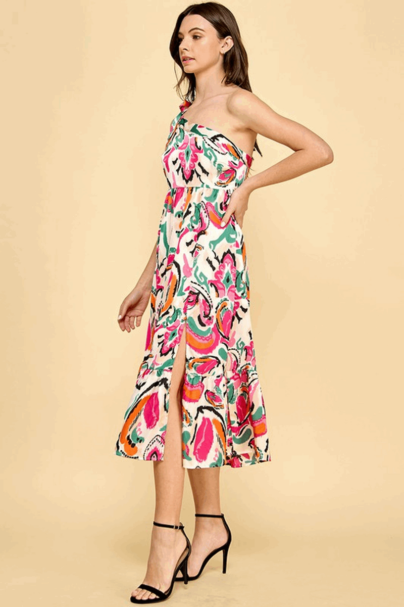 Runaway With Me Dress-Fuschia