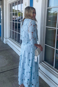 Destined For Beauty Maxi Skirt Set-Baby Blue
