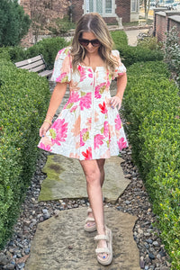TCEC Spring Floral Mini Dress