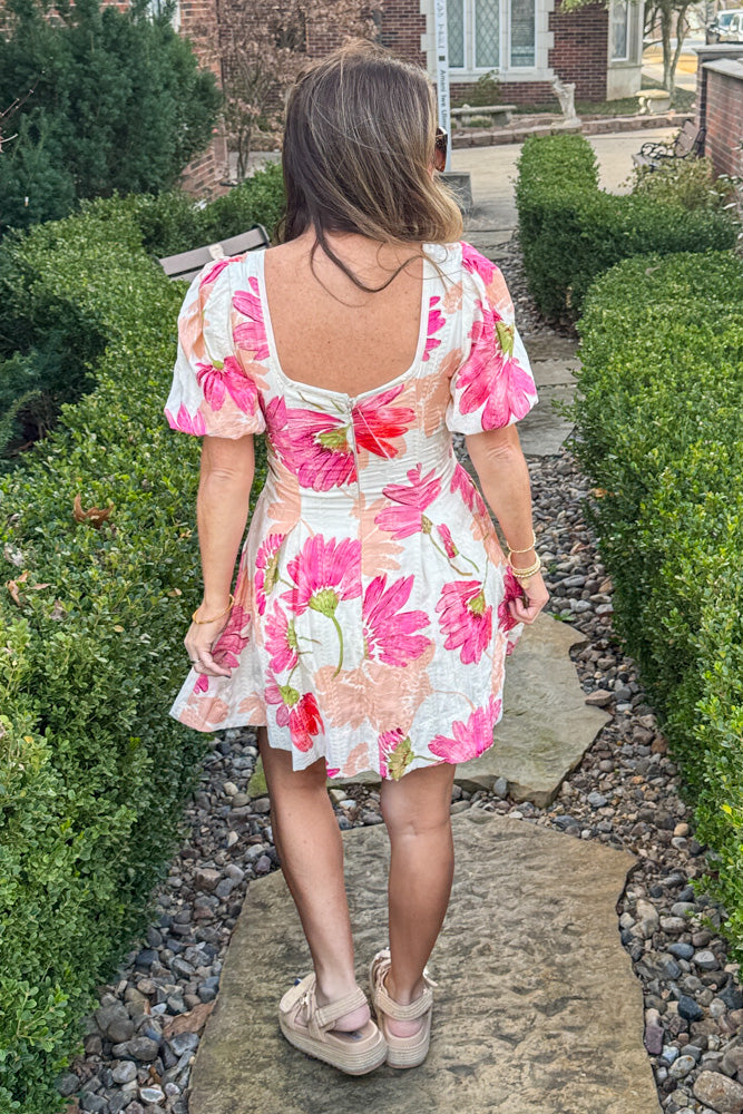 Pink Floral Dress by TCEC