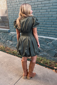 TCEC Bubble Hem Dress back