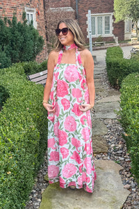TCEC Pink Floral Maxi Dress