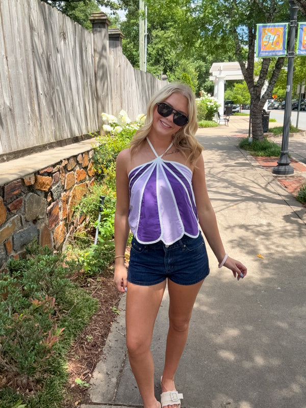 TCEC Purple Scallop Tank Top gameday