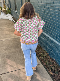 TCEC Spring Floral Top Back